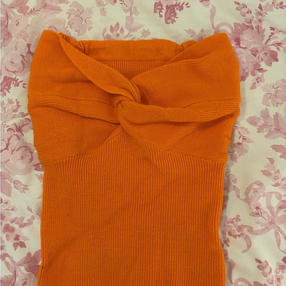 orange tube top